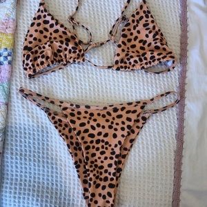 Cheetah print bikini
